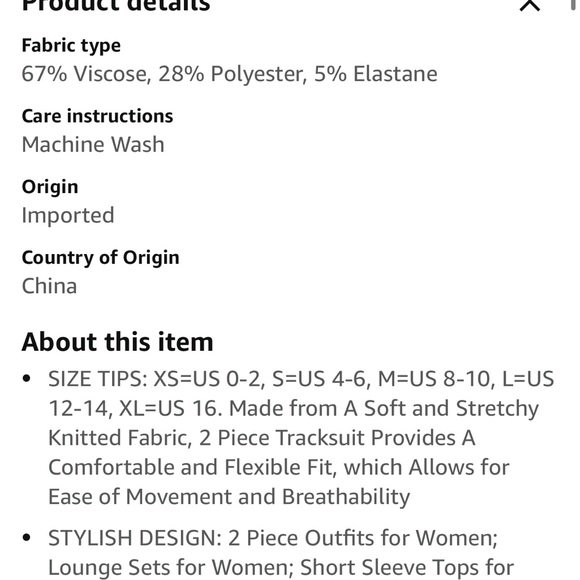 Black tunic, cargo pant set, Large - Picture 5 of 5